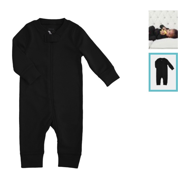 Primary Other - Primary- The Zip Romper, Black 3-6 Months